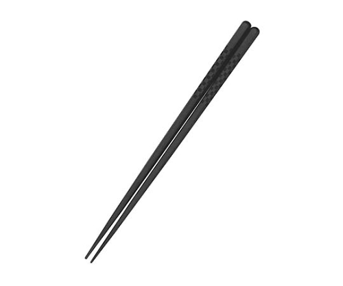 市松柄 六角箸 23cm 黒(G-PET製)