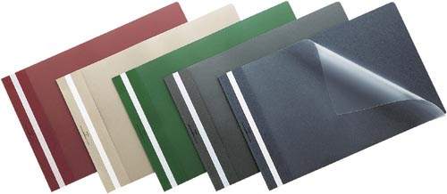 レポートメーカー　５０枚収容　Ａ４横　濃灰１００冊