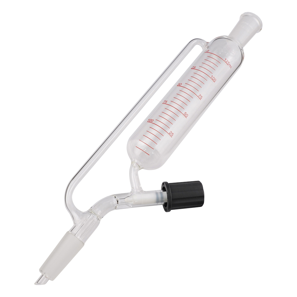 分液ロート（平衡型、ニードルバルブ、目盛付）　125mL画像