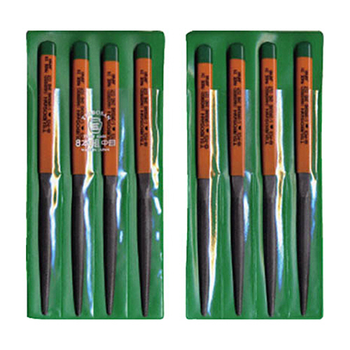 組ﾔｽﾘ 8本組(200mm) 半丸 中目 1ﾊﾟｯｸ(8本)画像