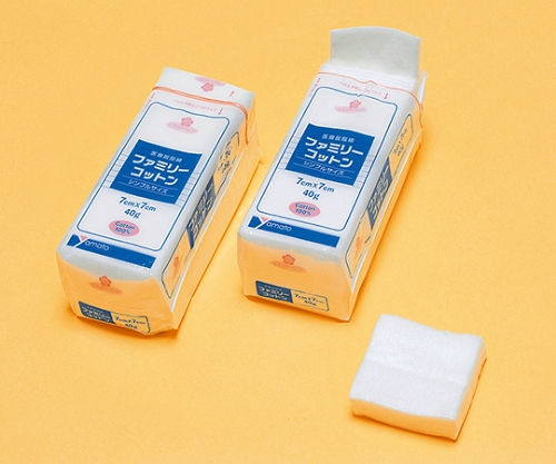 ファミリーコットン　７ｃｍ×７ｃｍ　４０ｇ画像