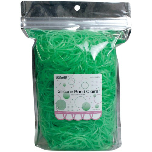 ｵｰﾊﾞﾝﾄﾞ ｼﾘｺｰﾝﾊﾞﾝﾄﾞ ｸﾚｱｽ #16 内径38mm ﾗｲﾄｸﾞﾘｰﾝ 300g 1袋画像