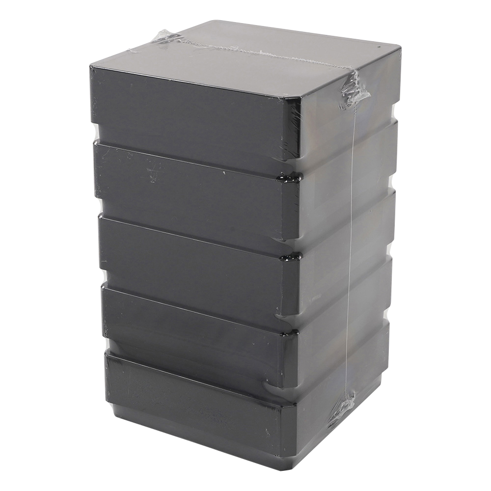 ストレージボックス 黒・遮光 130×130×47mm 81本収納 1袋（5個入）画像