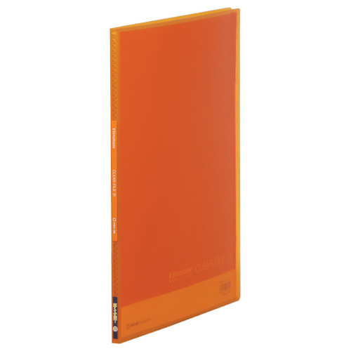 ｼﾝﾌﾟﾘｰｽﾞ ｸﾘｱｰﾌｧｲﾙ(透明) A4ﾀﾃ 10ﾎﾟｹｯﾄ 背幅10mm ｵﾚﾝｼﾞ 1ｾｯﾄ(10冊)画像