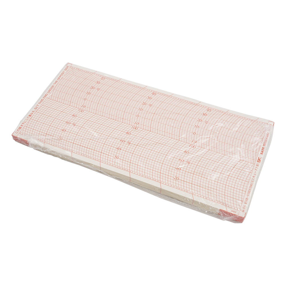 小型自記温湿度計（クォーツ時計）用記録紙　55枚入