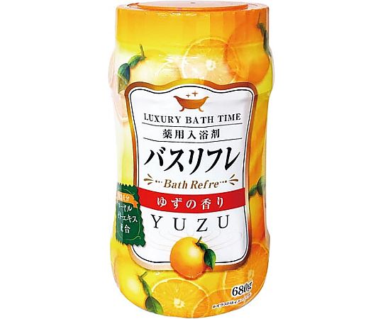バスリフレ薬用入浴剤ゆずの香り680g