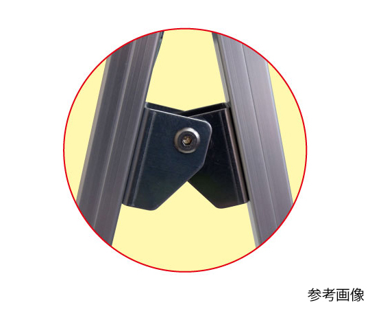 バリウススタンド看板　アクリルタイプ　A1片面 透明なアクリル板が設置された片面の看板が正面から見える状態
