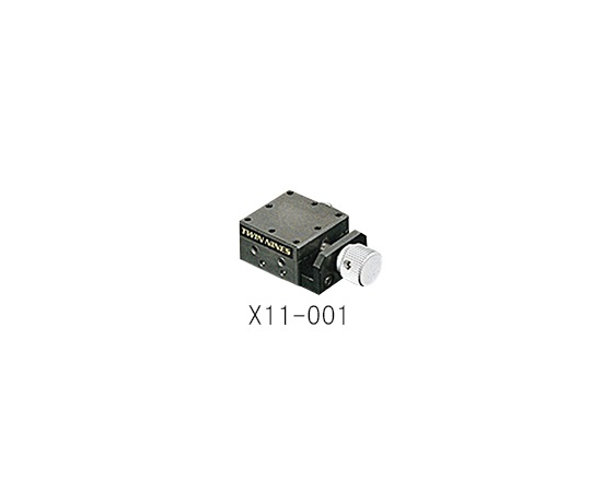 ステージ　X軸　25×25mm 金属製のフレームが組み立てられた状態