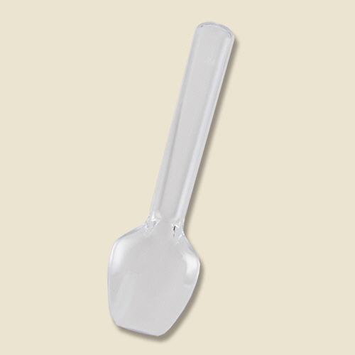 ﾌﾟﾗｽﾁｯｸｽﾌﾟｰﾝ 8cm 透明 単袋 1ｾｯﾄ(1000本:100本×10ﾊﾟｯｸ)画像