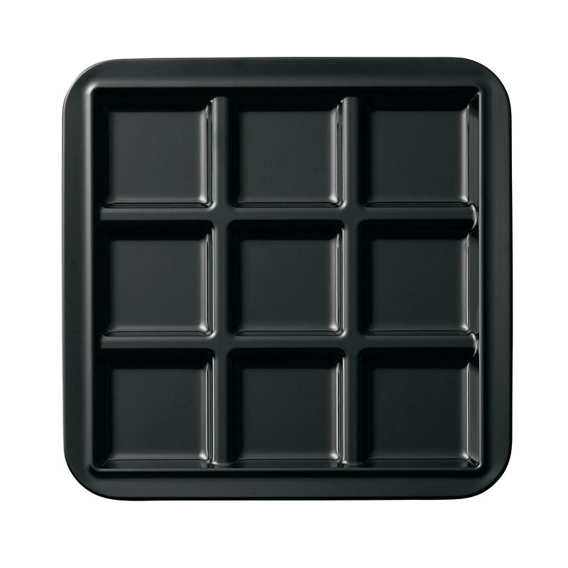 メラミン食器 パズルプレート キュウプレート CH-9 黒(BK) 台和