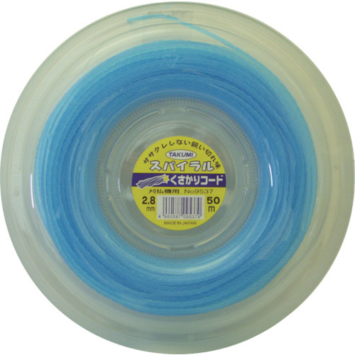 ｽﾊﾟｲﾗﾙｺｰﾄﾞ 2.8mm×50m 1個画像