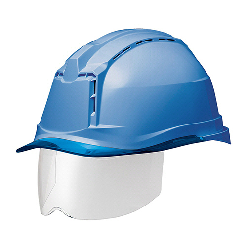 PC製ﾍﾙﾒｯﾄ(αﾗｲﾅｰ･ｸﾘｱﾊﾞｲｻﾞｰ･ｼｰﾙﾄﾞ面･通気孔) ﾌﾞﾙｰ/ﾌﾞﾙｰ 1個画像