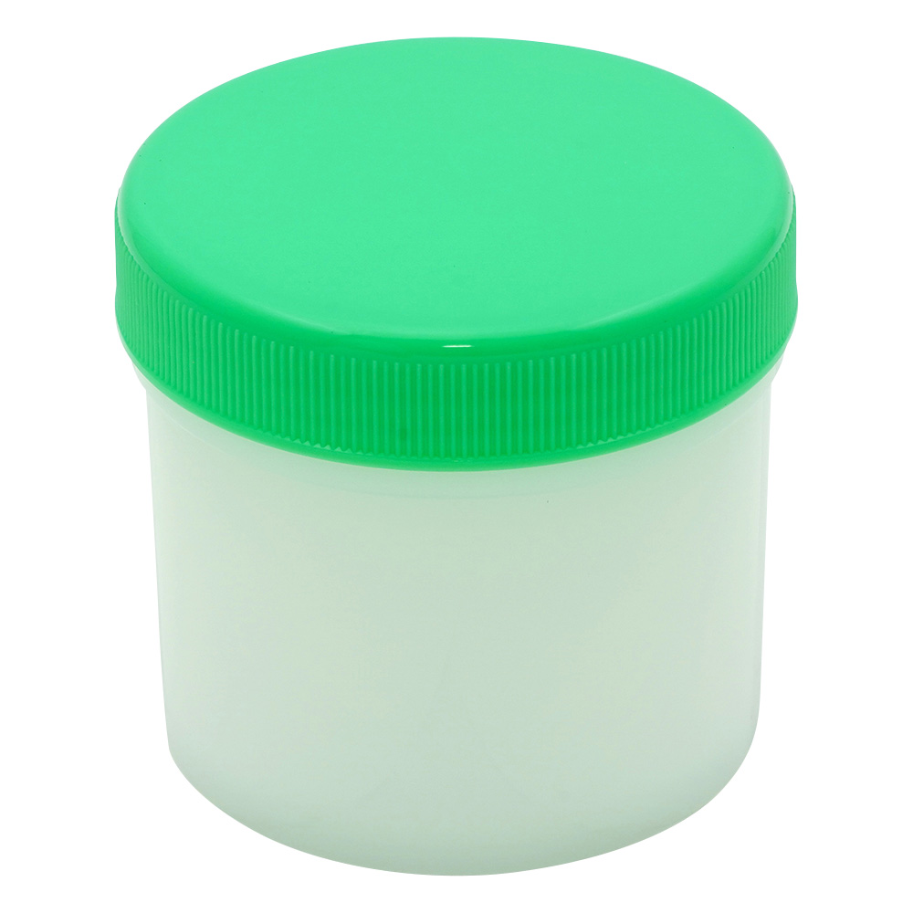 増量丸底プラツボ　未滅菌　120mL　緑　50個入画像