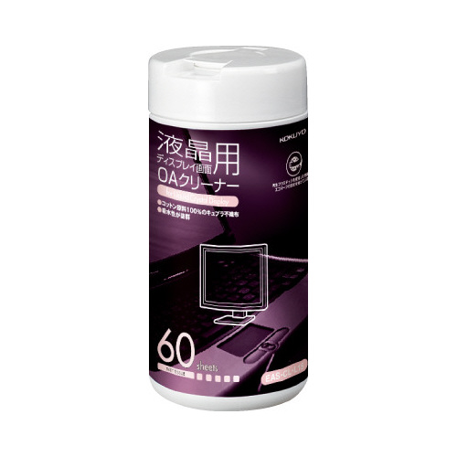 コクヨＯＡクリーナー　ボトルタイプ　６０枚　液晶用画像
