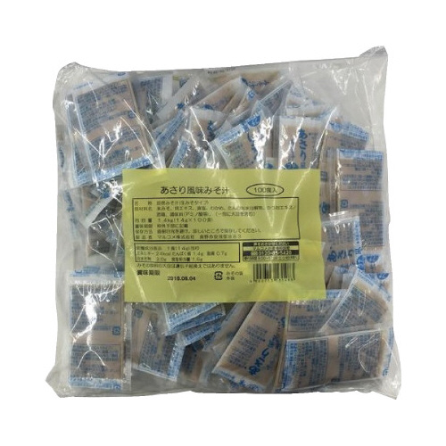 業務用生みそ汁あさり１００食画像