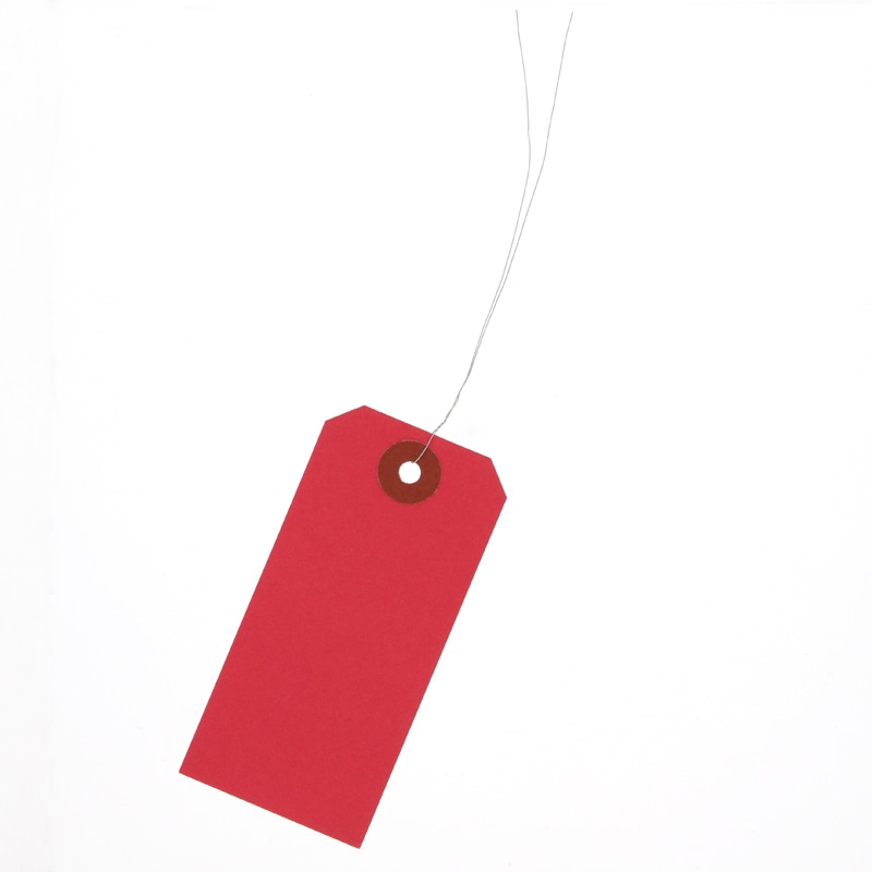 荷札　中　４２×９０　赤画像