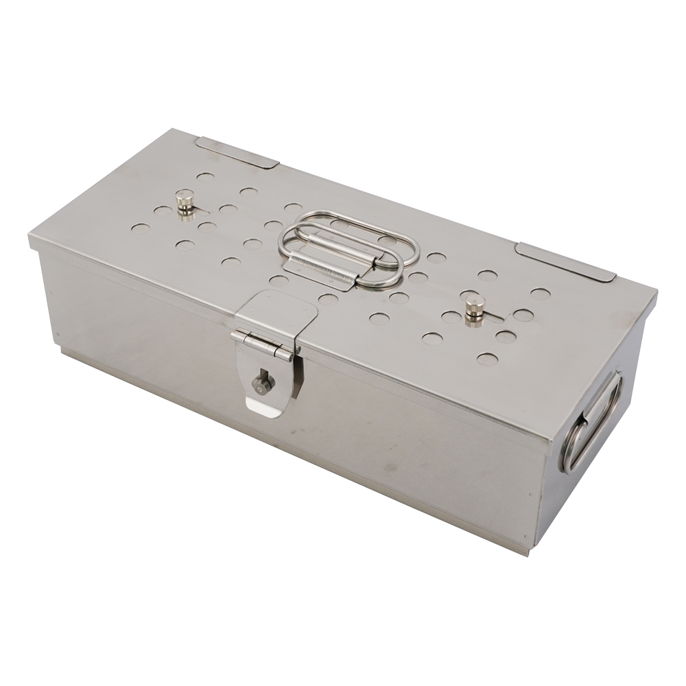 角型滅菌カスト(フタ・底開閉式) 300×120×75mm画像