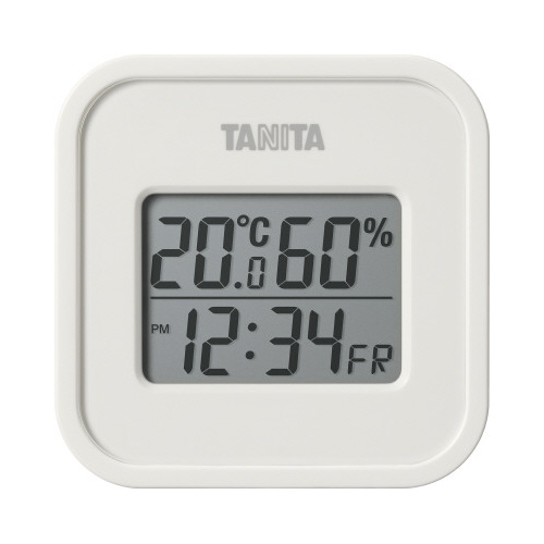 デジタル温湿度計　ＴＴ５８８　アイボリー画像