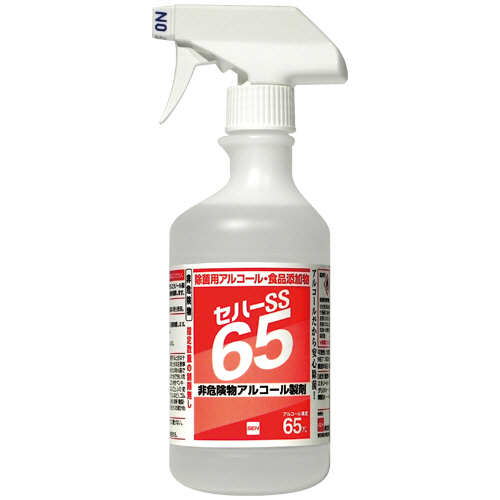 除菌用ｱﾙｺｰﾙｽﾌﾟﾚｰ ｾﾊｰSS 65 ﾄﾘｶﾞｰ付ﾎﾞﾄﾙ 500mL 1本画像