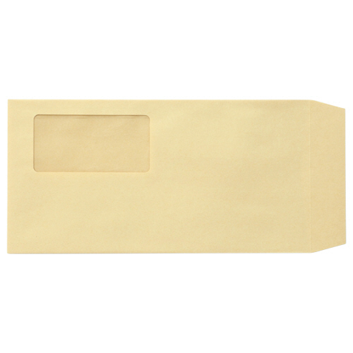 窓付封筒 裏地紋なし 長3 ﾃｰﾌﾟのりなし 70g ｸﾗﾌﾄ(窓:ｸﾞﾗｼﾝ) 1ｹｰｽ(1000枚)画像