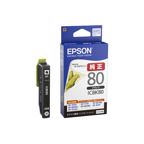 ｲﾝｸｶｰﾄﾘｯｼﾞ ﾌﾞﾗｯｸ ICBK80 1個画像