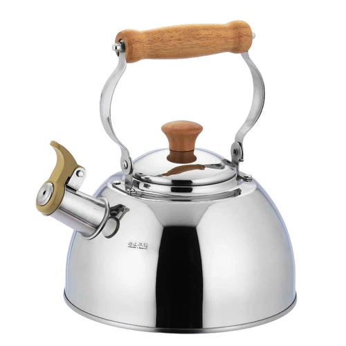 やかん 2.5L IH対応 笛吹きケトル 木柄ハンドル