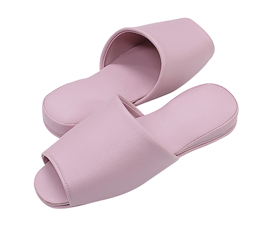 スリッパ（抗菌カラーテンダー）　前開きタイプ　ピンク