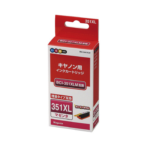 いろはｉｎｋ　ＢＣＩ－３５１ＸＬＭ互換　マゼンタ