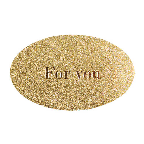 ギフトシール オーバル フォーユー金 ３６片画像