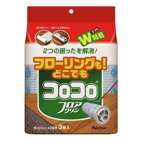 ｺﾛｺﾛﾌﾛｱｸﾘﾝ ｽﾍﾟｱﾃｰﾌﾟ 幅160mm×45周巻 1ﾊﾟｯｸ(3巻)画像