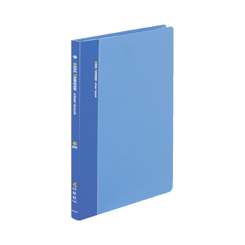 クリヤーブック固定式・横入　Ａ５縦　４０Ｐ　青Ｘ３画像