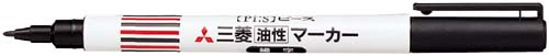 油性マーカー　ピース　細字　黒