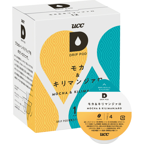 DRIP POD(ﾄﾞﾘｯﾌﾟﾎﾟｯﾄﾞ) ﾓｶ&ｷﾘﾏﾝｼﾞｧﾛ 1箱(12杯)画像