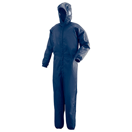 作業服 ｸﾘｰﾝｳｪｱ ﾌｰﾄﾞ一体型ｸﾘｰﾝｽｰﾂ C1351N ﾈｲﾋﾞｰ 5L 1着画像