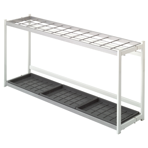 折りたたみ式傘立て E型 薄型ﾀｲﾌﾟ 36本用 ﾎﾜｲﾄ 1台画像