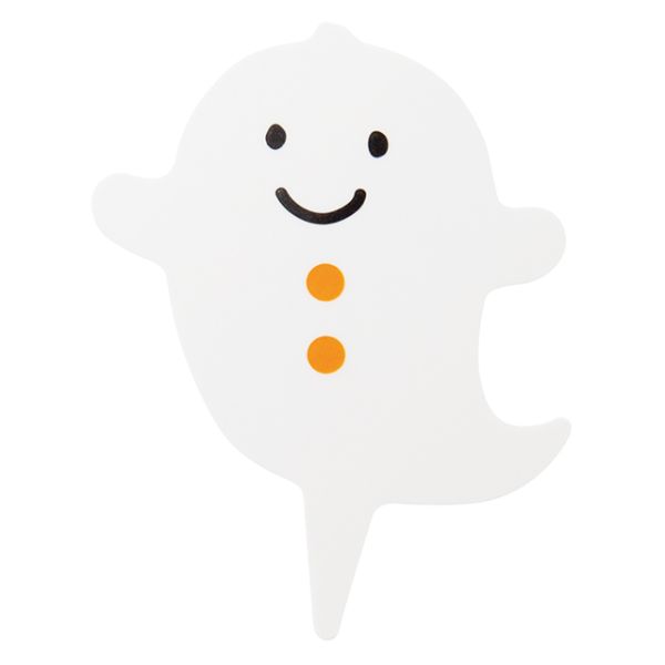 スウィーツ用品 ハロウィンケーキピック オバケ-2(100枚) ヘッズ画像