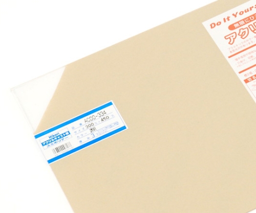 アクリルキャスト板 300×450×3mm 透明画像