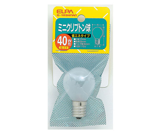 クリプトン球40W ホワイト画像