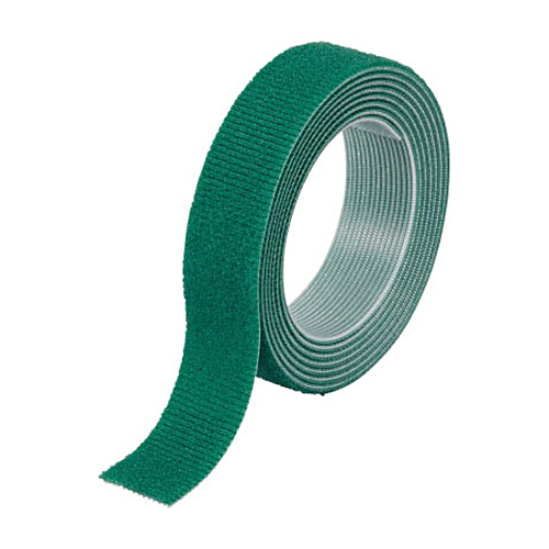 ﾏｼﾞｯｸﾊﾞﾝﾄﾞ結束ﾃｰﾌﾟ 両面 緑 20mm×1.5m 1巻画像