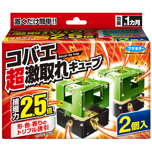 コバエ超激取れキューブ　1箱(2個)画像