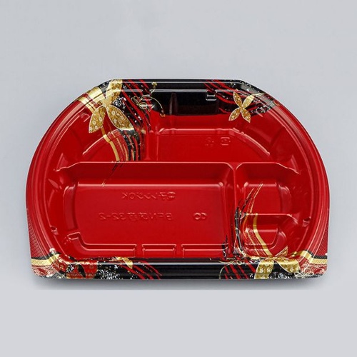 シーピー化成 弁当容器 BFN味音(みおん)32-2 結花赤 本体画像