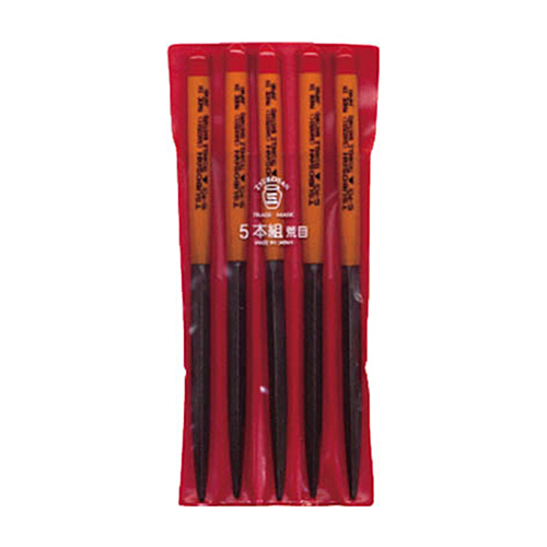 組ﾔｽﾘ 5本組(215mm) 三角 荒目 1ﾊﾟｯｸ(5本)画像