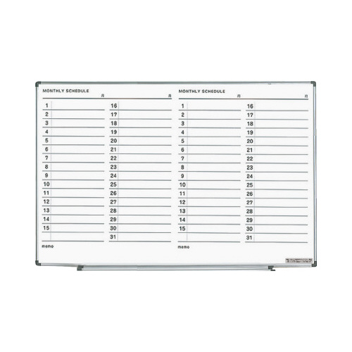 ホワイトボード軽量６００×９００ｍｍ月行事ヨコＸ２