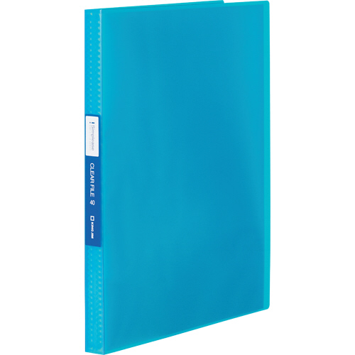 ｼﾝﾌﾟﾘｰｽﾞ ｸﾘｱｰﾌｧｲﾙ(透明) A4ﾀﾃ 40ﾎﾟｹｯﾄ 背幅22mm 青 1冊画像