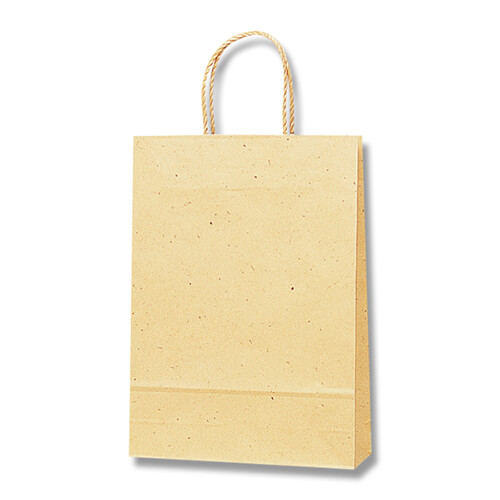 手提げ紙袋（ナチュラル・口折PP紐・幅260×マチ100×高さ360mm）画像