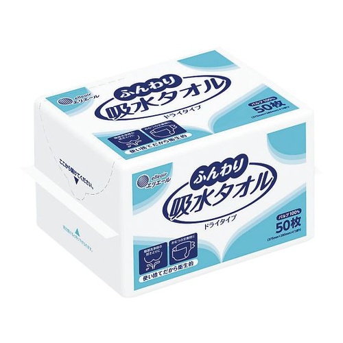 ふんわり吸水タオル　（４つ折りタイプ）