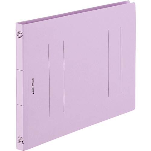 ﾌﾗｯﾄﾌｧｲﾙ(環境) 樹脂押え具 A4ﾖｺ 150枚収容 背幅18mm ﾊﾟｰﾌﾟﾙ 1ｾｯﾄ(10冊)画像