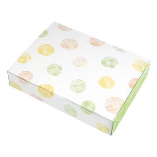 ルミアサービス箱１２個　和み柄　緑画像