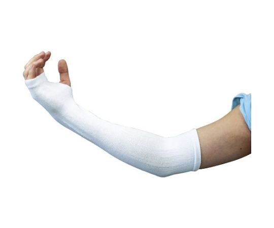 女性用アームカバー　エアリー　ホワイト画像