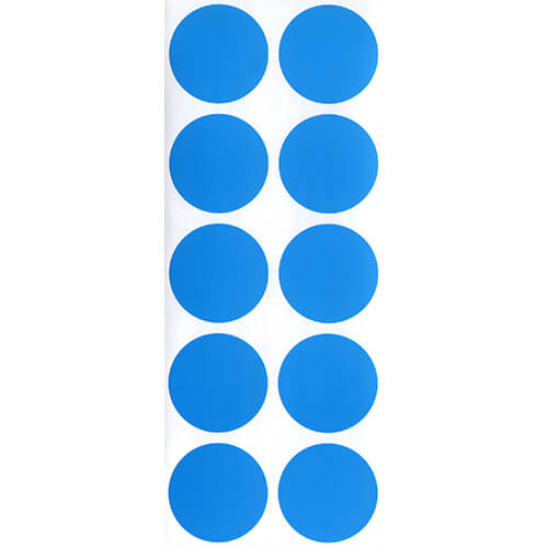 蛍光シール　３０Φ　（ブルー）画像